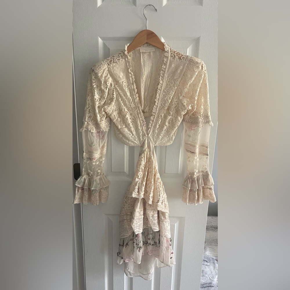 Love Shack Fancy Cut-Out Dress